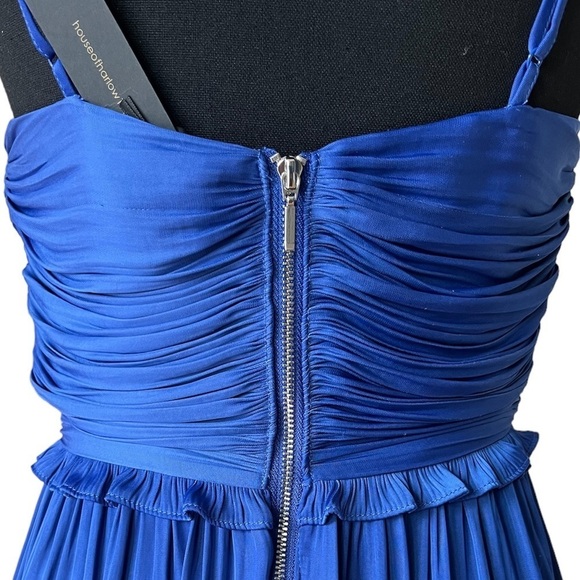 House of Harlow 1960 Bright Blue Pleated Mini Dress Size XS - Picture 5 of 16